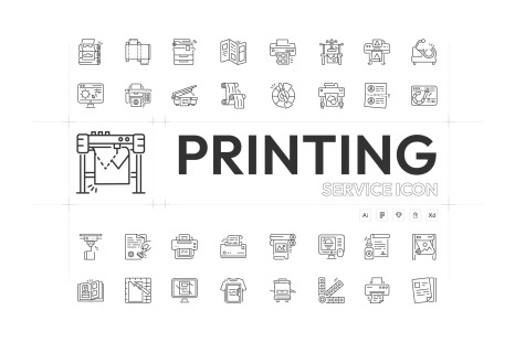 Printing Service Icons