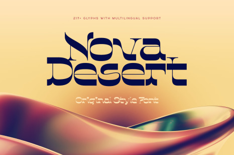 Nova Desert — Original Style font