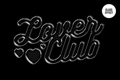 Glass Text &amp; Logo Effect