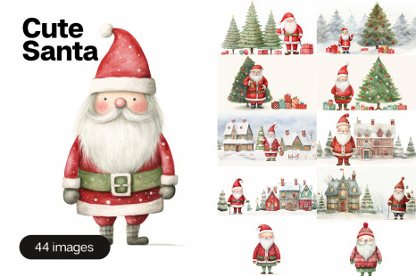 Cute Santa - 44 images
