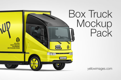 Electric Box Truck Mockup - Pack