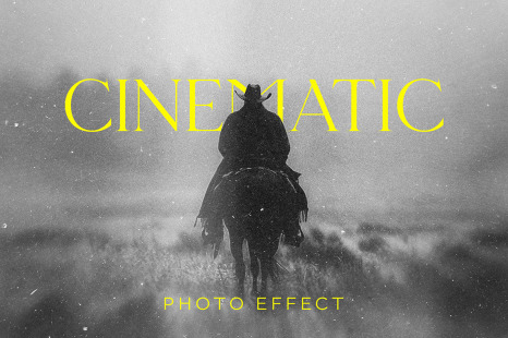B&amp;W Cinematic Photo Effect