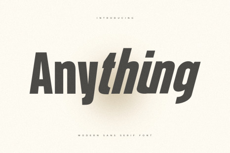 Anything - Inspired by Helvetica Font