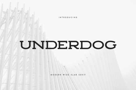 UNDERDOG - Modern Wide Slab Serif