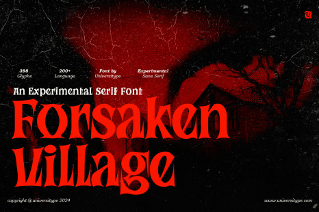 UT Forsaken Village - An Experimental Serif Font