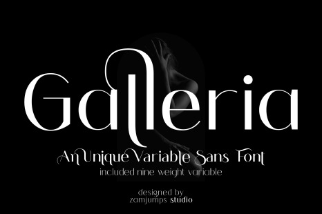 Galleria - An unique variable sans