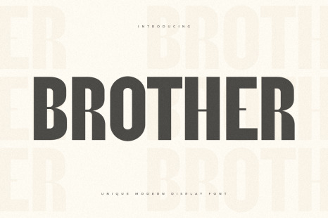 Brother - Unique Modern Display Font
