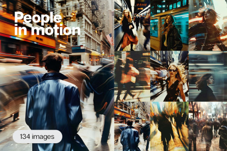 People in motion - 134 images