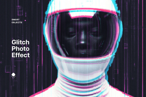 Cyber Glitch Photo Effect