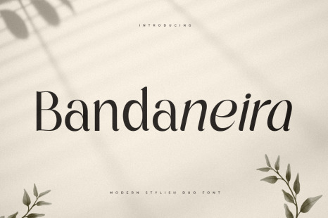 Bandaneira – Modern Stylish Duo Font