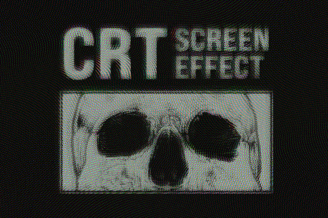 CRT Screen Monitor Effect