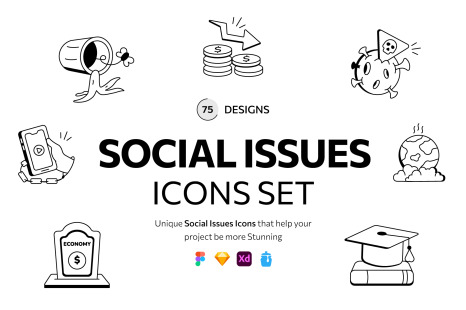 Social Issues Icon Set