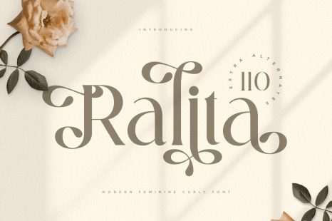 Ralita - Modern Feminine Curly Font