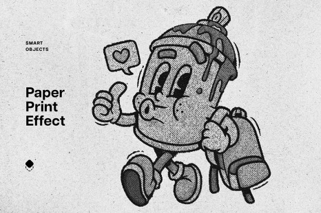 Paper Print Photo Effect