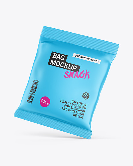 Matte Snack Bag Mockup