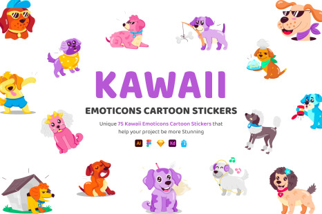 Kawaii Emoticons Stickers