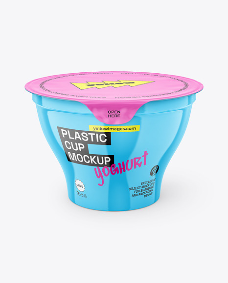 Glossy Yoghurt Cup Mockup
