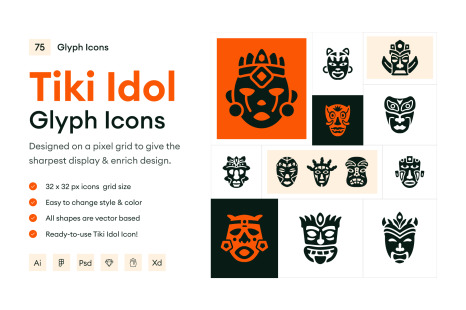 Tiki Idol Icons