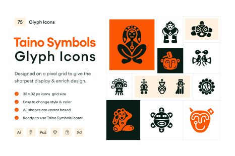 Taino Symbols Icons