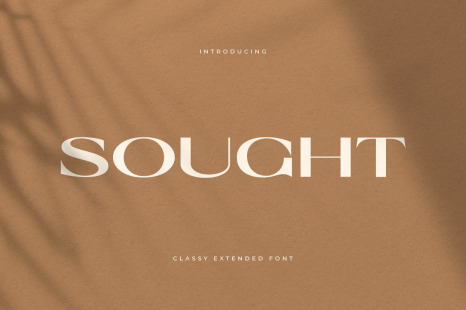 SOUGHT - Classy Extended Font