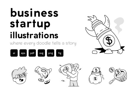 Business Startup Icon Set