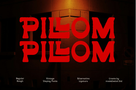 Pillom Vintage Font