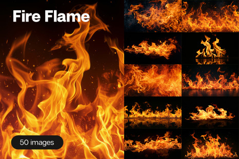 Fire flames