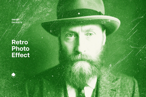 Retro Scratched Print Photo Effect