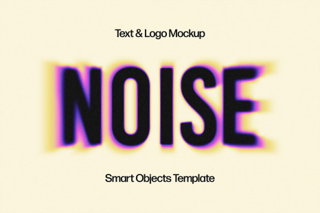 Bright Noisy Text Effect