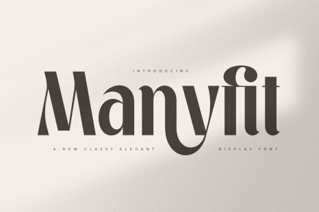 Manyfit - Classy Elegant Luxury Font