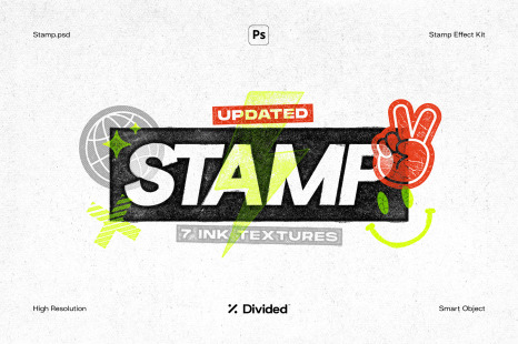 Stamp Effect (7 Ink Textures)
