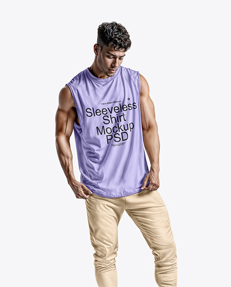 Man in a Sleeveless Shirt Mockup