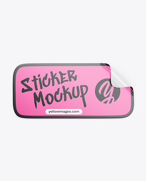 Texturated Sticker Mockup