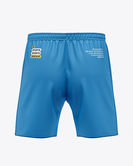 Sports Shorts Mockup with Mesh Side Panel
