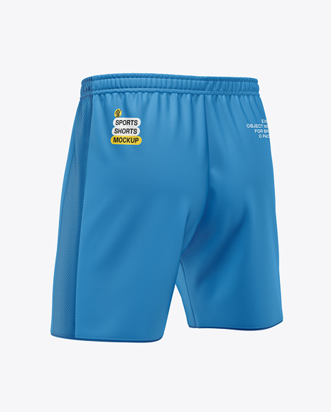 Sports Shorts Mockup with Mesh Side Panel