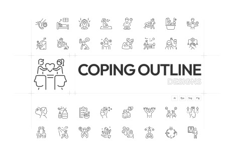 Coping Icon Set