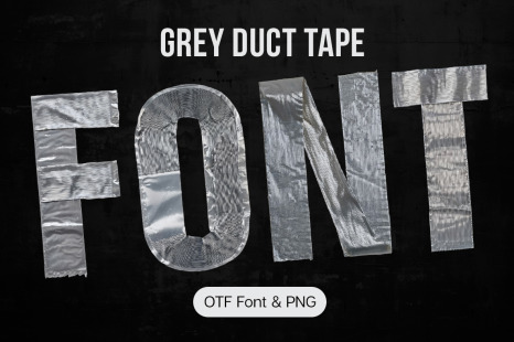 Grey Duct Tape Font