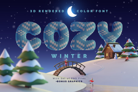 Cozy Winter — Color Bitmap Font