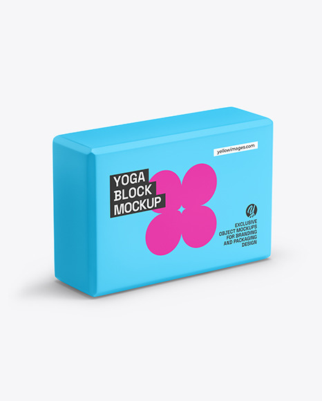 Foam Yoga Block Mockup