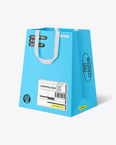 Textured Paper Shopping Bag Mockup