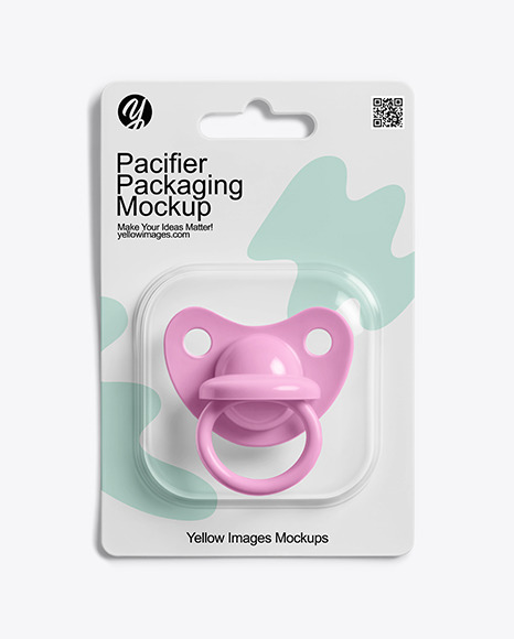 Blister Packaging with Pacifier Mockup