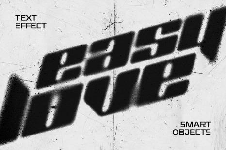 Spray Blurred Text &amp; Logos Effect