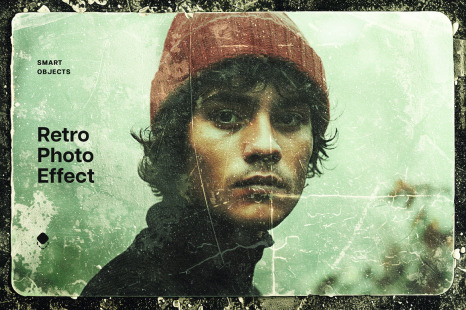 Vintage Scratched Photo Effect