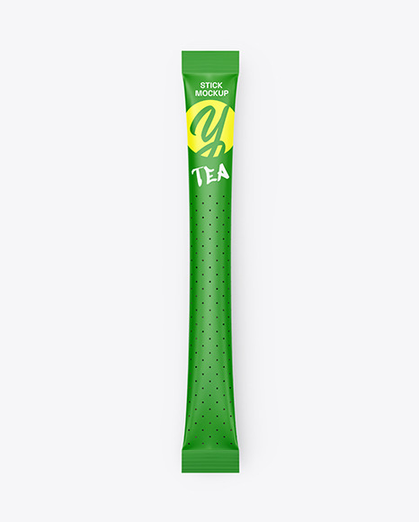 Matte Tea Stick Sachet Mockup