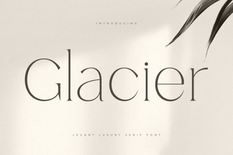 Glacier - Elegant luxury serif font