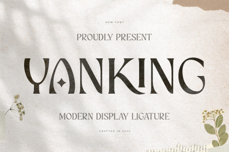 YANKING - Modern Display Ligature Font