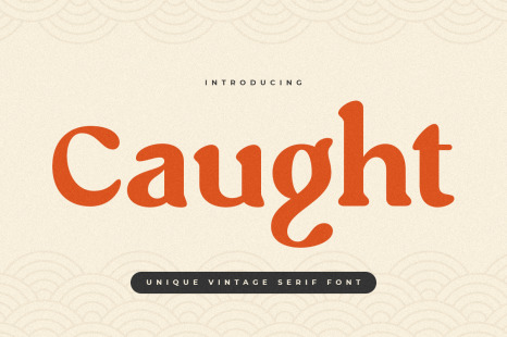 Caught - Unique Vintage Serif Font