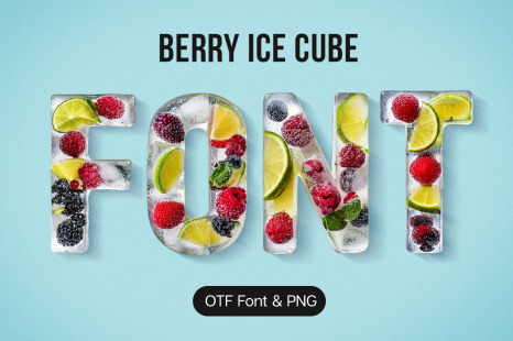 Berry Ice Cubes Font