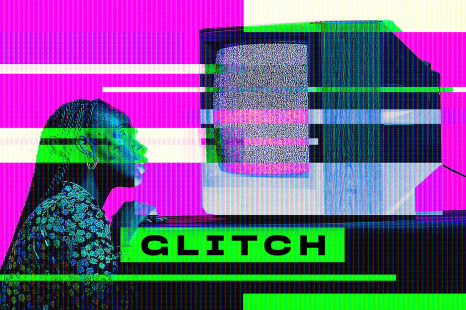 Closedown TV Glitch Photo Effect