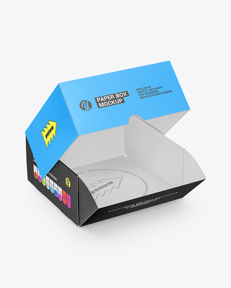 Paper Cake Box Mockup